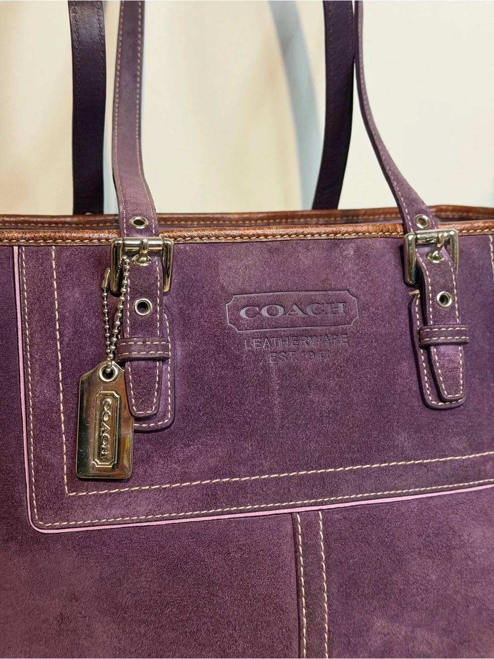 Coach spacious plum